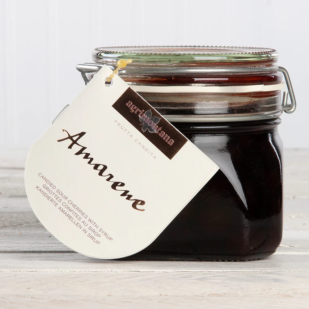 Amarene Sour Cherries Hermetic Glass Jar - 24 oz