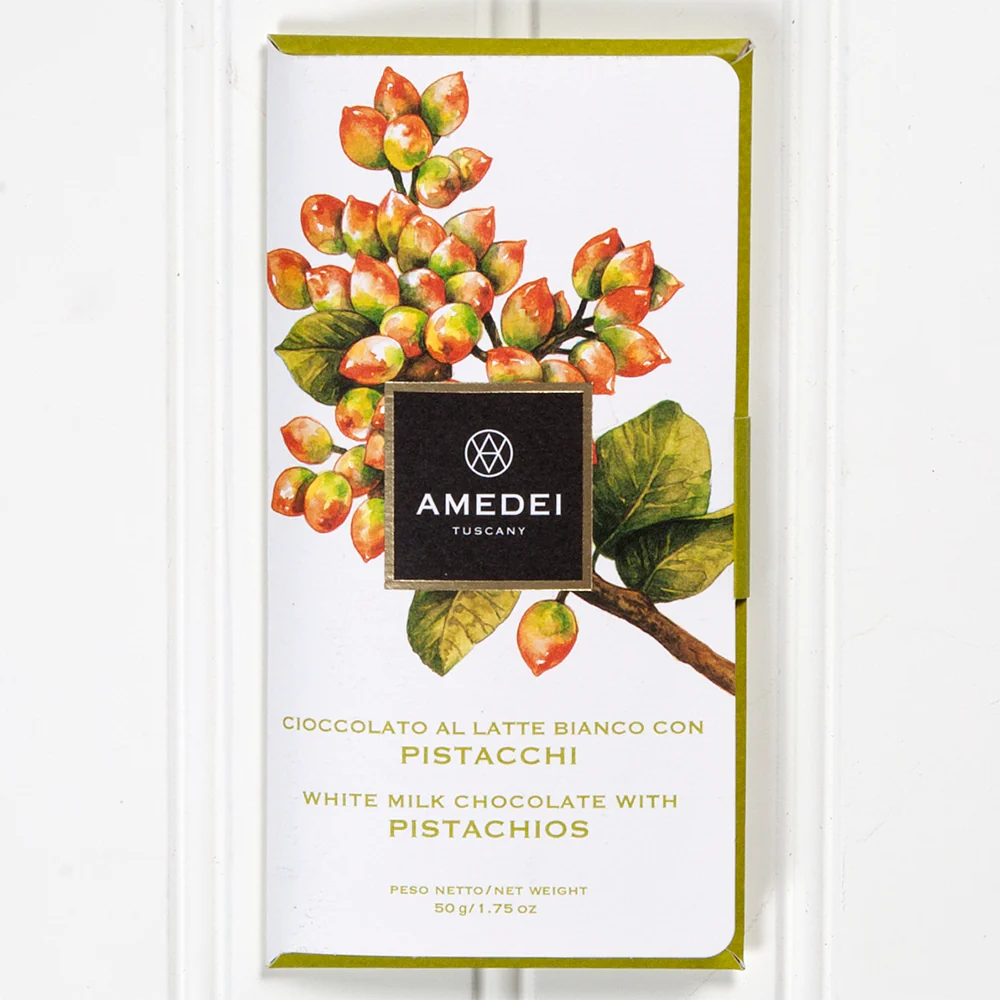Pistacchi "Pistachio" White Chocolate Bar - 50 gr