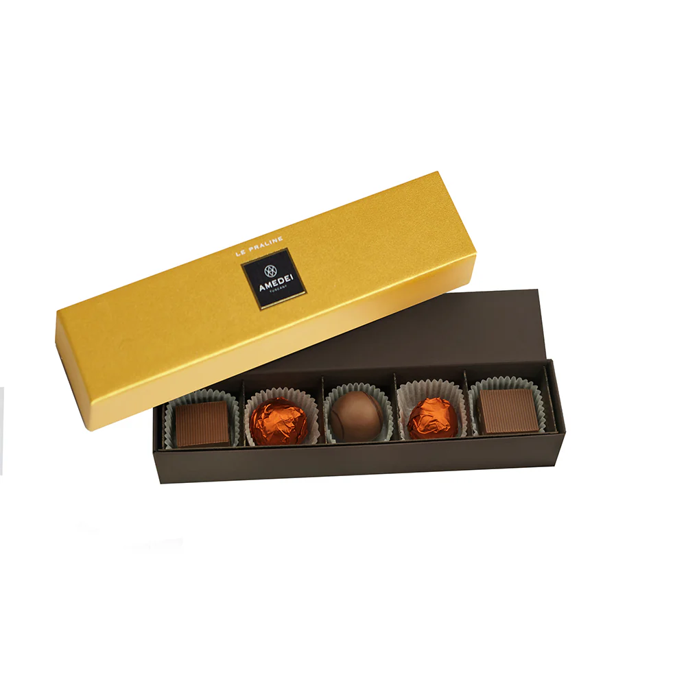 Gold 5pc Praline Box - Image 2