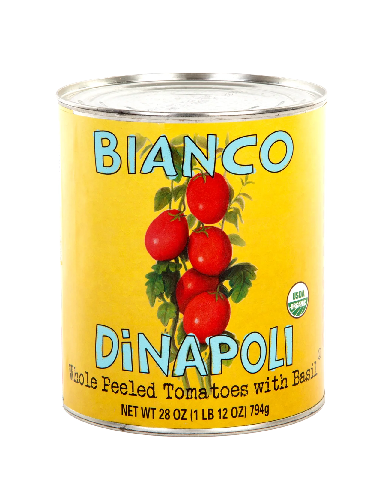 Organic Whole Peeled Tomatoes w/ Basil - 28oz
