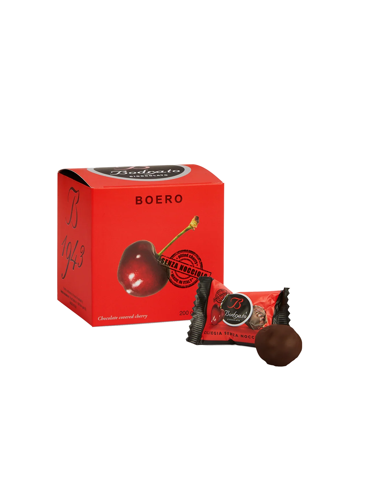 Chocolate Covered Grappa Dipped Pitted Cherries (9 pieces) - 7.05 oz