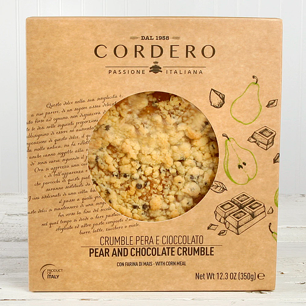 Pear and Chocolate Crumble Torta - 12.34 oz