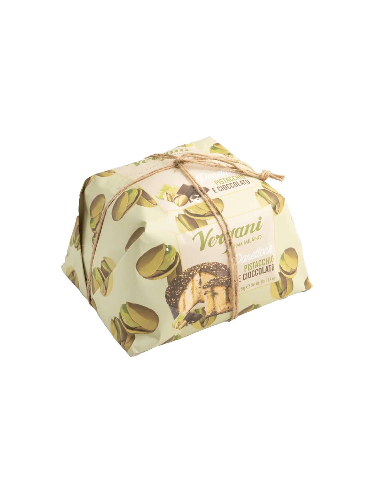 Dark Chocolate Covered and Pistachio Cream Filled Panettone - 26.45 oz