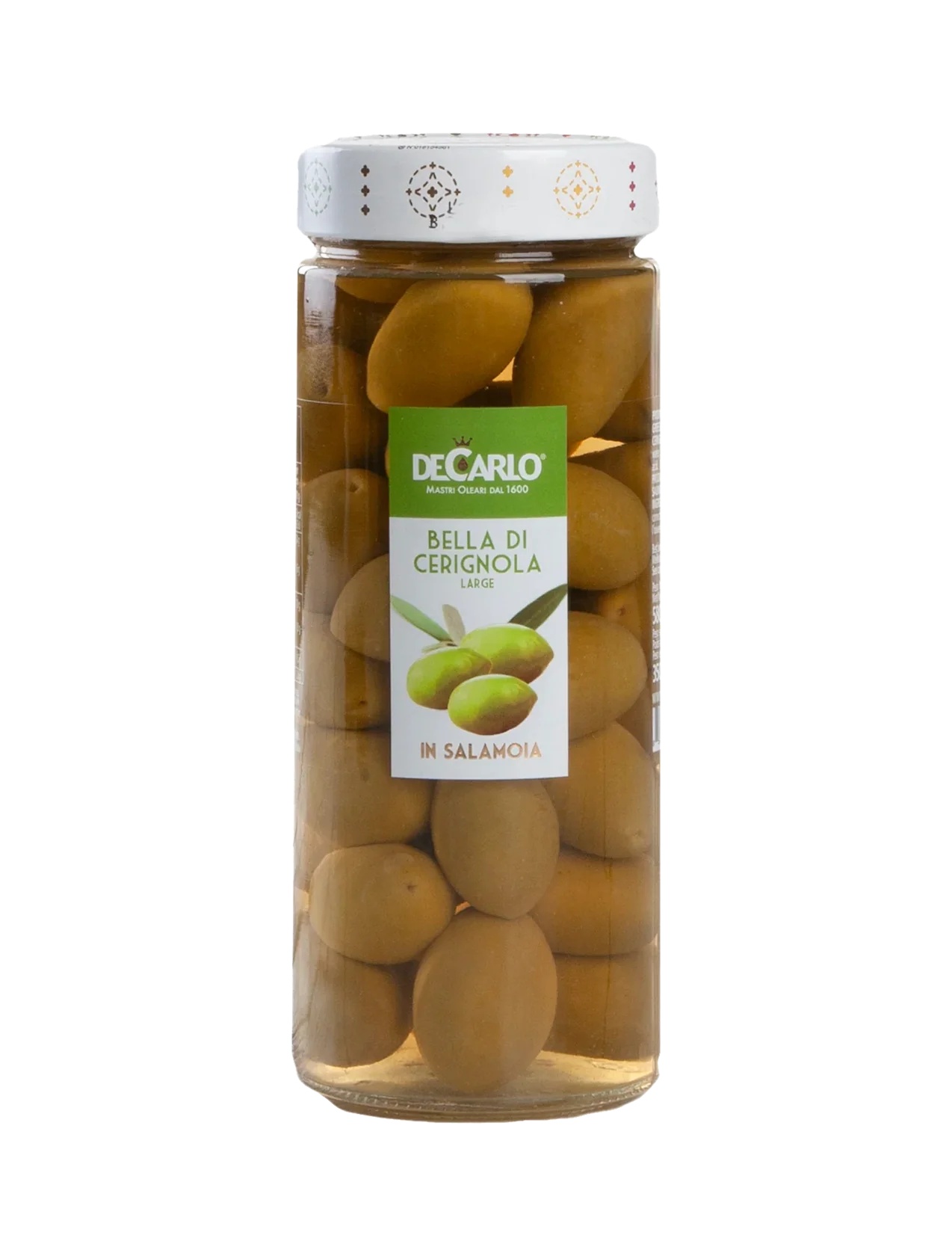 Bella di Cerignola Large Green Olives in Brine - 20.4 oz
