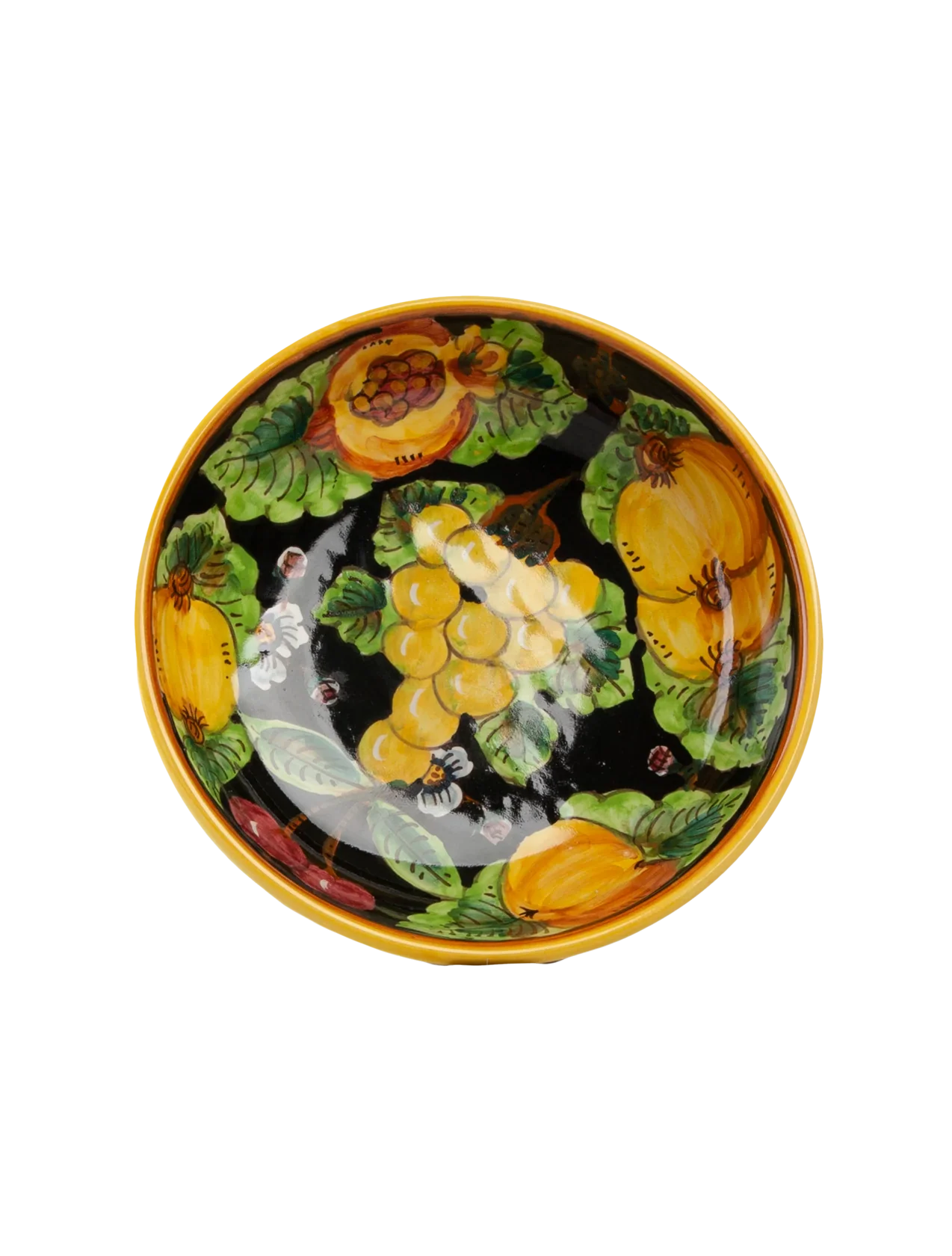 Deruta 7" Black Frutta Plate