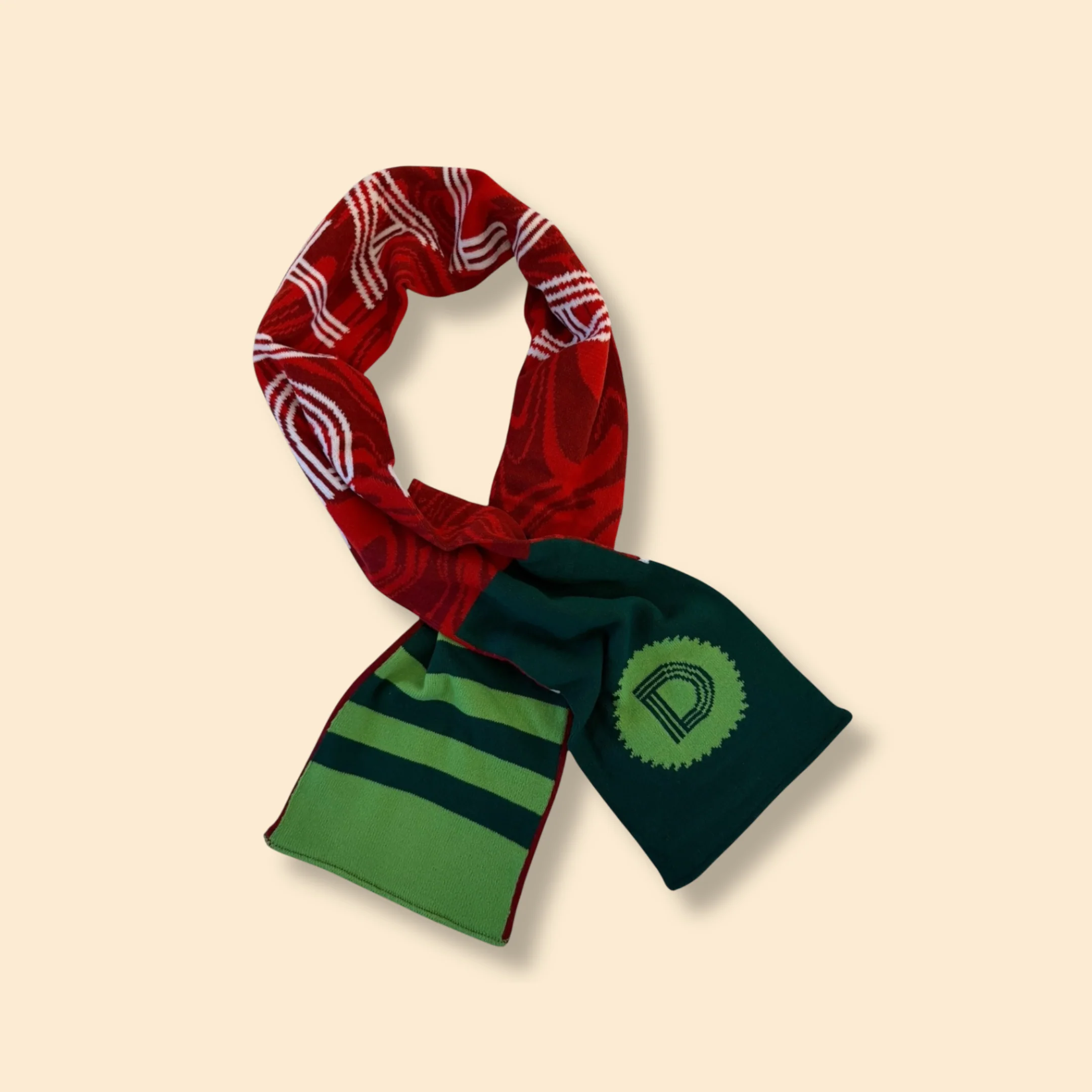 Ditalia Double Sided Stadium Knit Scarf - Image 3