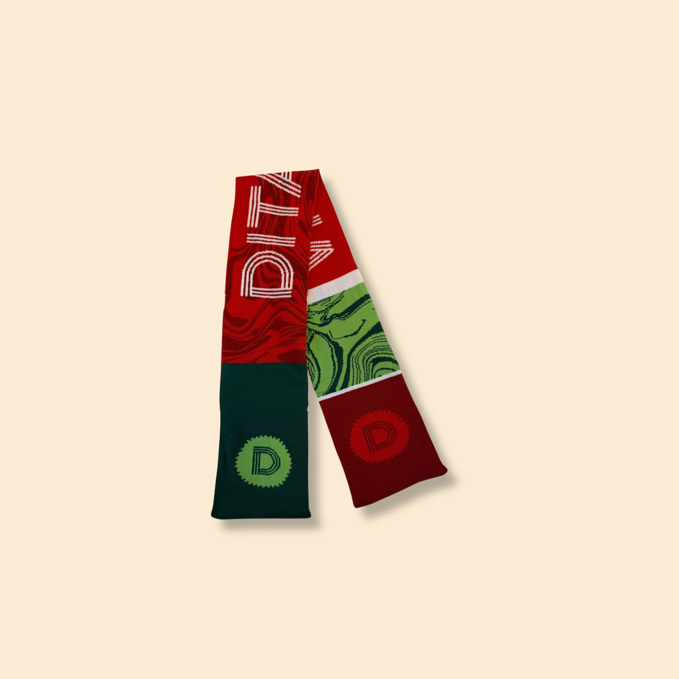Ditalia Double Sided Stadium Knit Scarf - Image 4