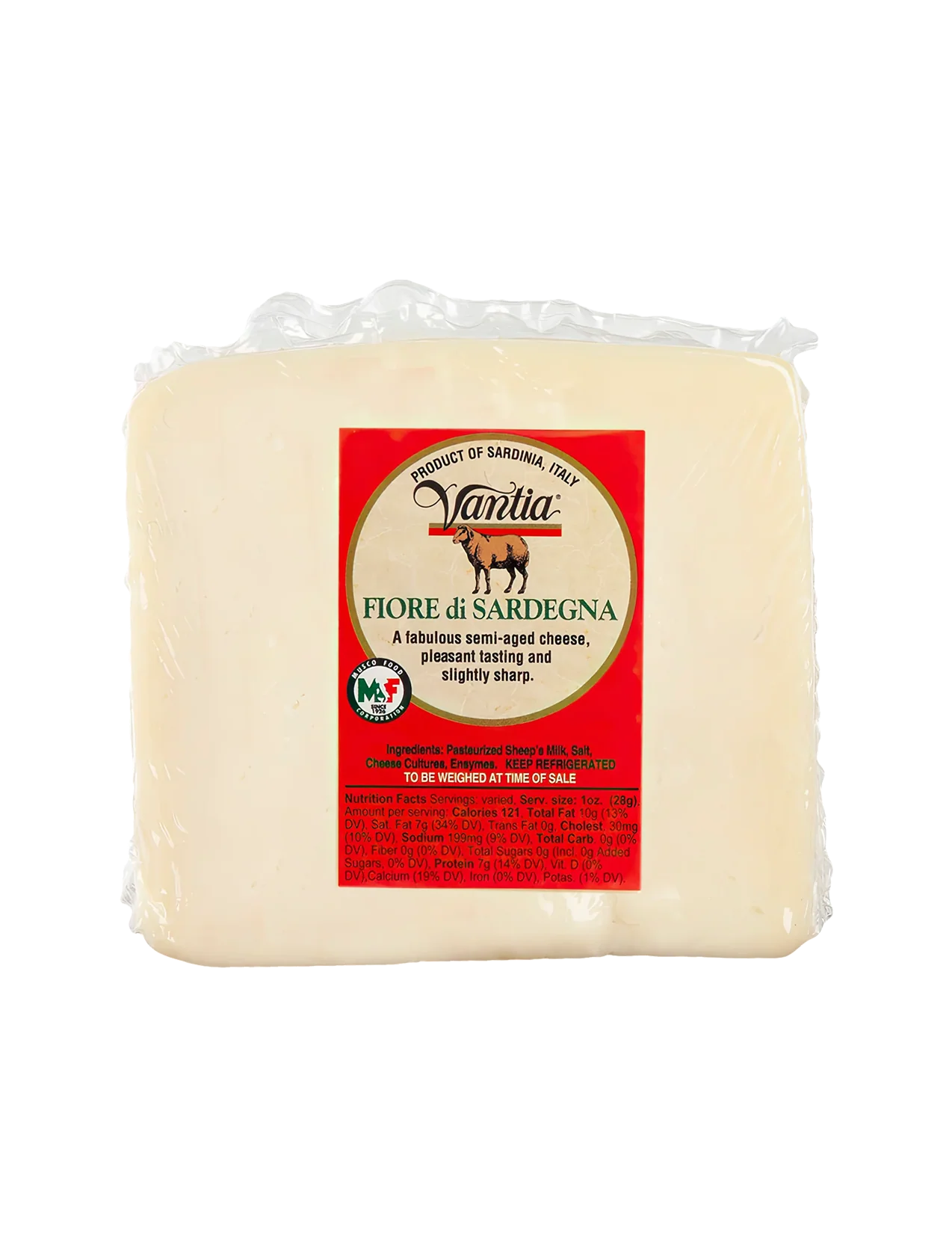 Fiore di Sardegna Pecorino Cheese - 9 oz. wedge