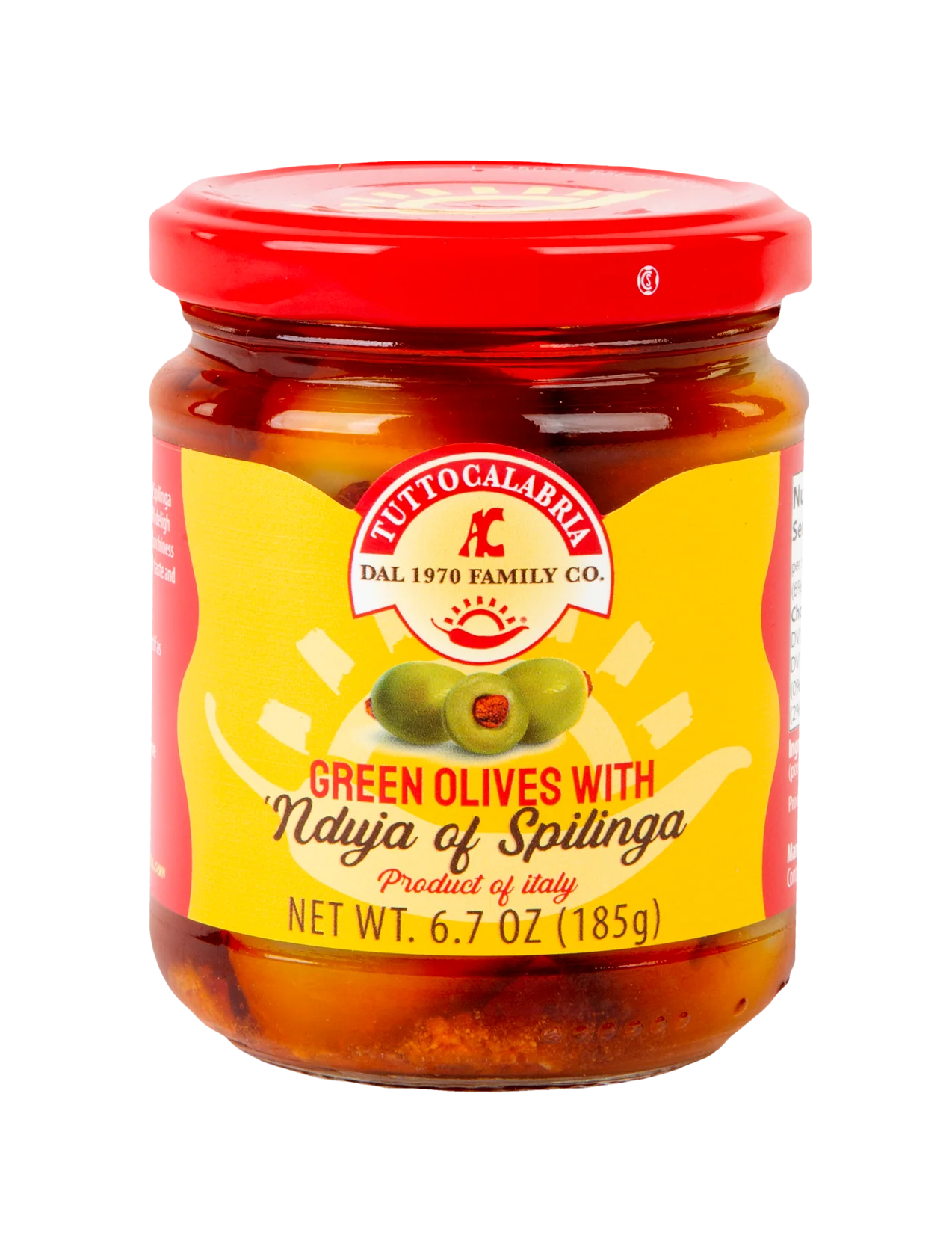 Green Nduja Stuffed Olives - 6.7 oz