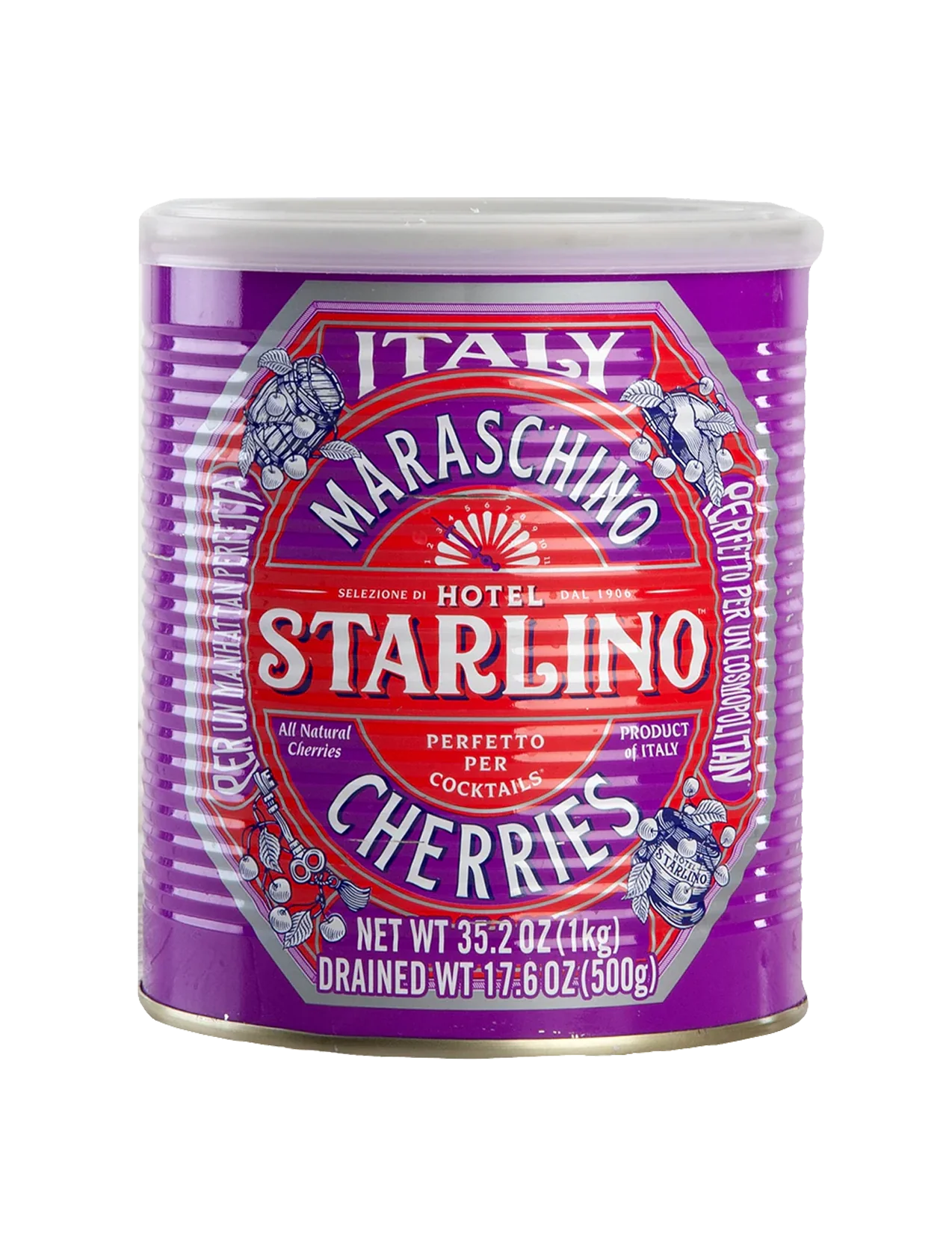 Hotel Starlino Maraschino Cherries in Syrup - 35.2 oz
