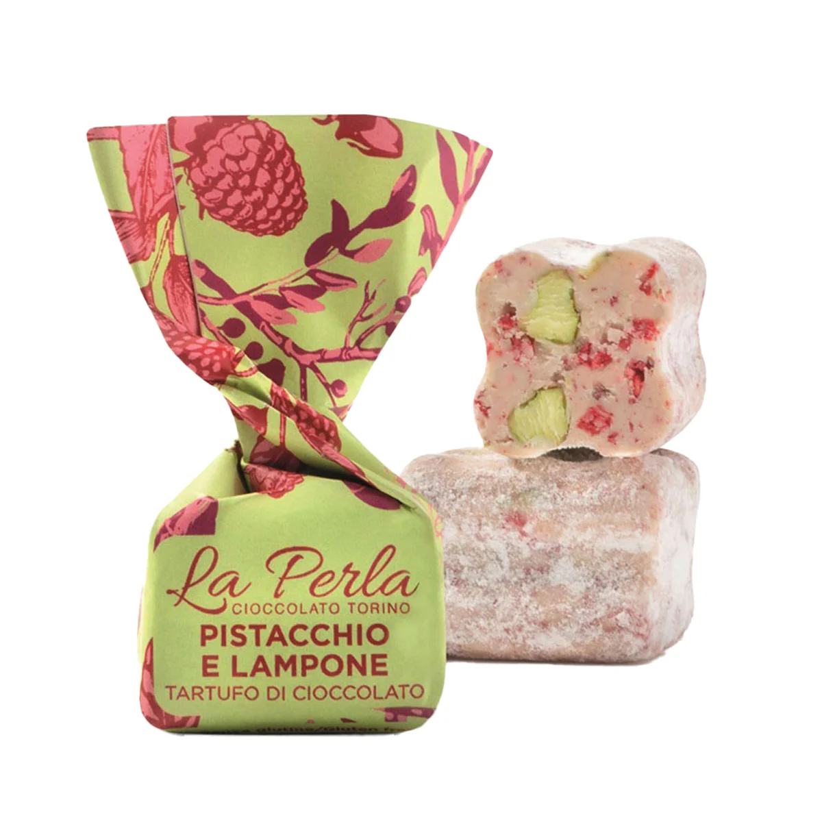 Pistachio and Raspberry Chocolate Truffles - 7 oz - Image 2