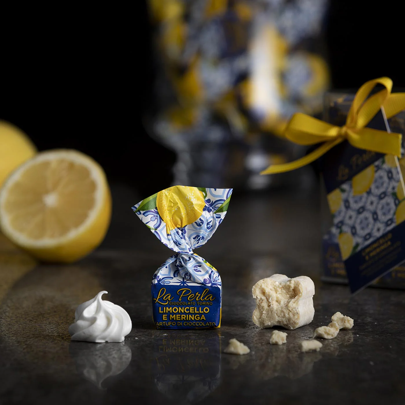 Limoncello and Meringue Chocolate Truffles - 7 oz - Image 4