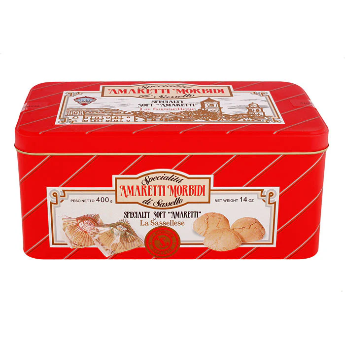 Soft Amaretti Cookies Decorative Tin - 14oz