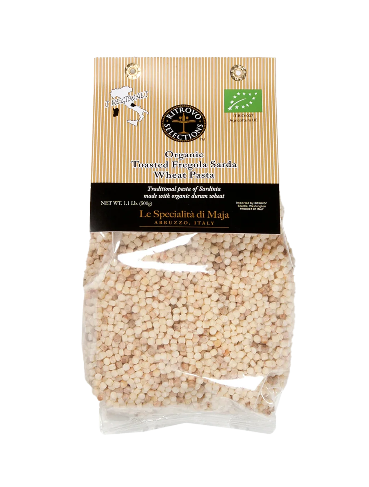 Organic Toasted Fregola Sarda Wheat Pasta - 1.1 lb