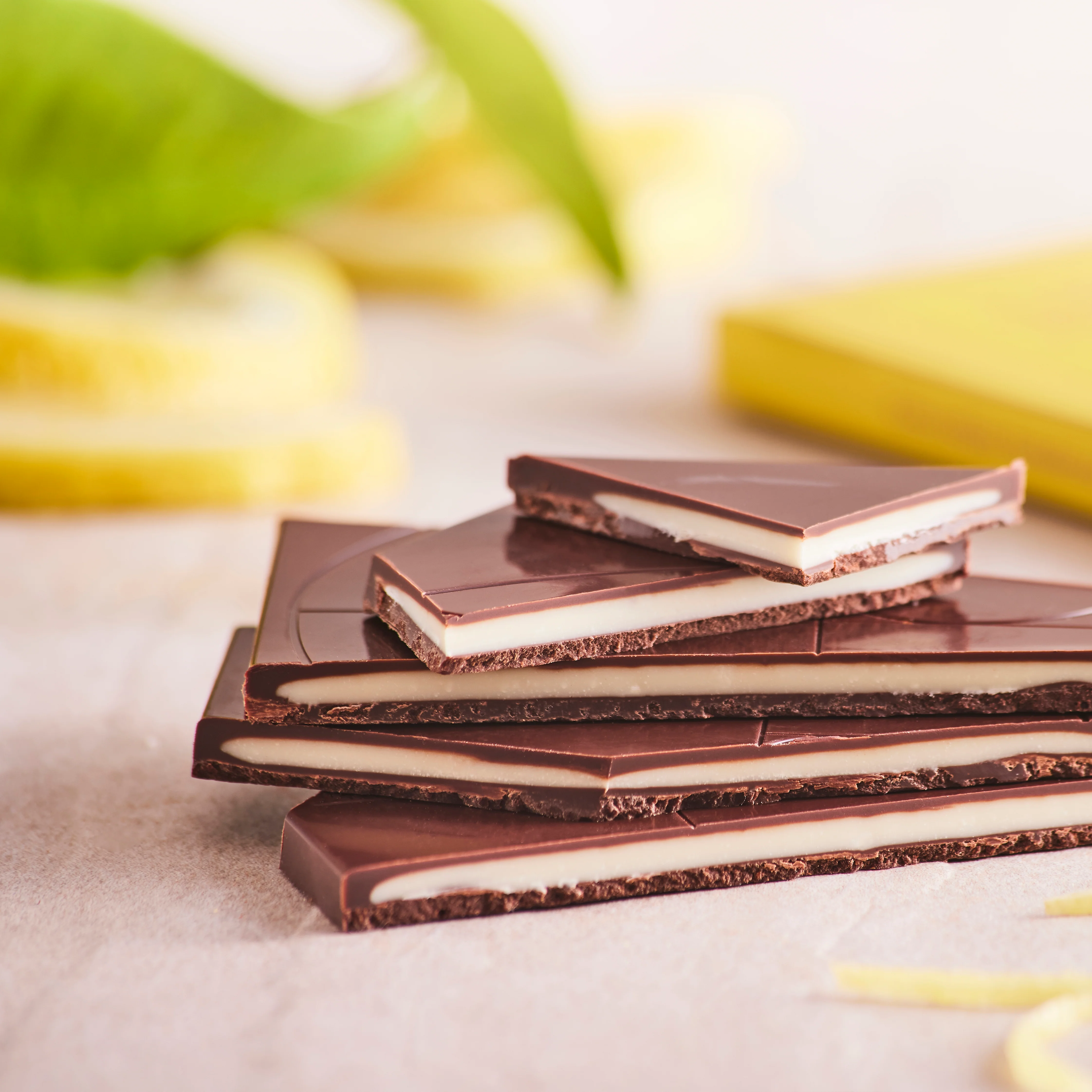 Dark Chocolate Bar with Cinque Terre Lemon Ganache Filling - 2.82 oz - Image 3