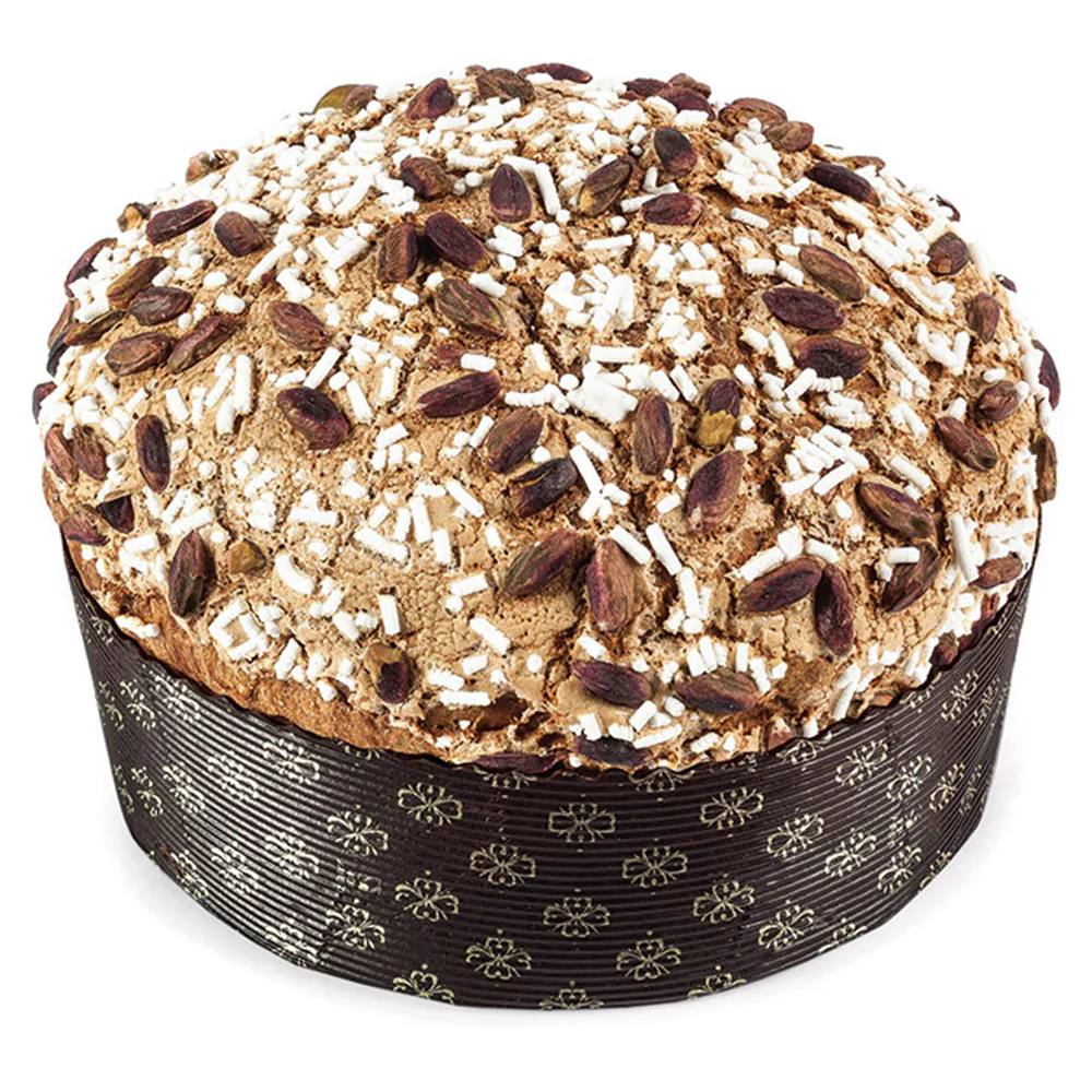 "Les Fruits" Panettone with Sicilian Pistachio, Pineapple and Apricot - 26.45 oz - Image 2