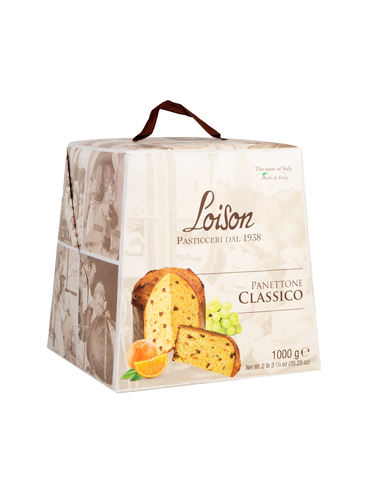 Classic Panettone with Candied Fruit and Raisins - 2.2 lb