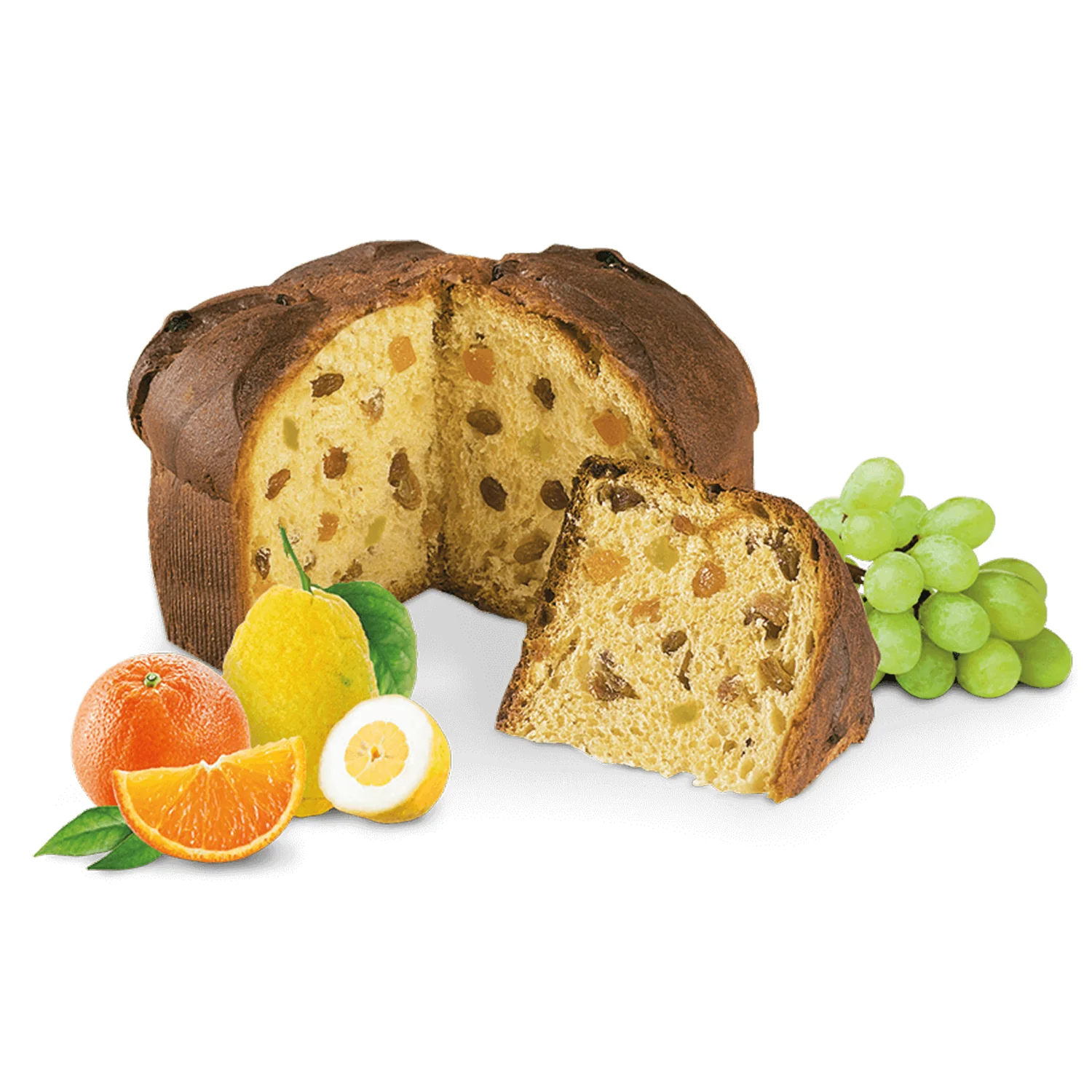 Classic Panettone with Candied Fruit and Raisins - 2.2 lb - Image 3