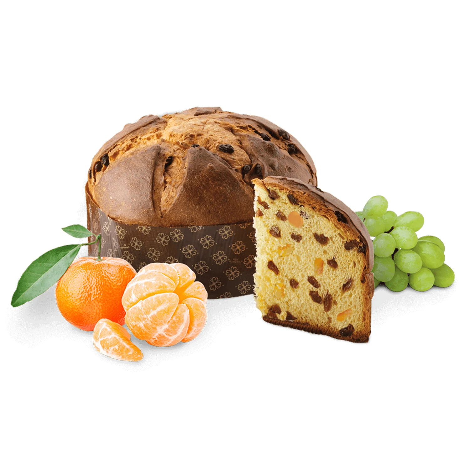 Panettone with Candied Ciaculli Mandarin and Raisins - 2.2 lb - Image 3