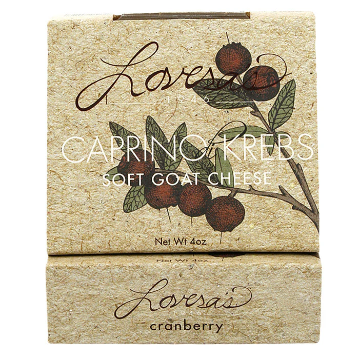 Cranberry Caprino di Krebs (Soft Goat Cheese) - 4 oz
