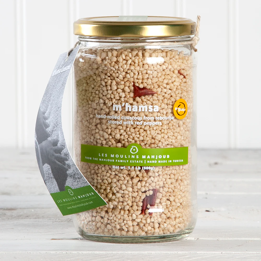 M'Hamsa Hand-rolled Couscous with Pepper (Organic)- 17.6 oz