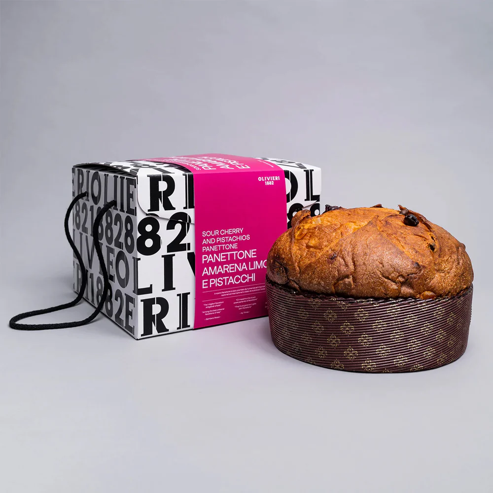 Olivieri 1882 Cherry, Lemon and Pistachio Panettone - 26.5 oz
