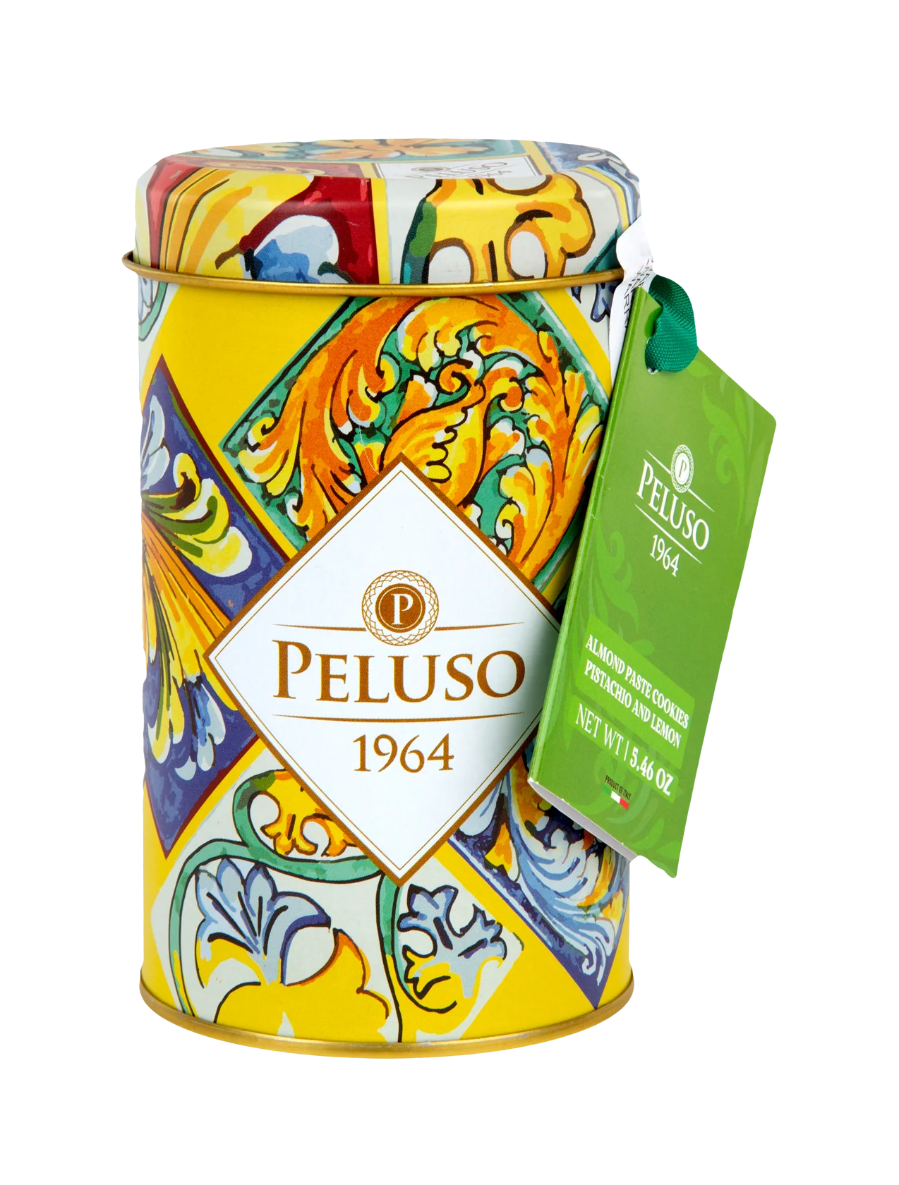 Almond Paste Pistachio and Lemon Cookies in Gift Tin - 5.46 oz