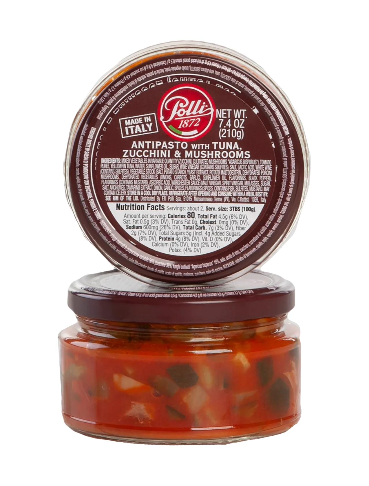 Italian Antipasto w/ Tuna, Zucchini & Mushrooms - 7oz