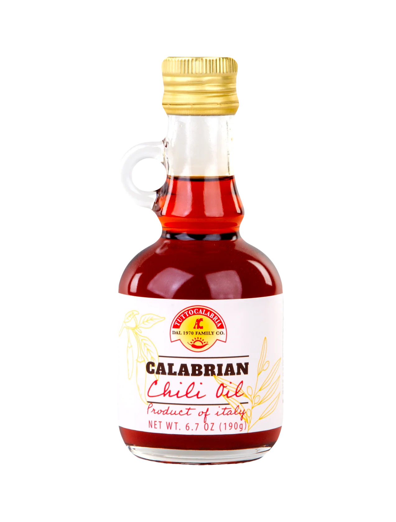 Spicy Calabrian Extra Virgin Olive Oil - 6.7 oz